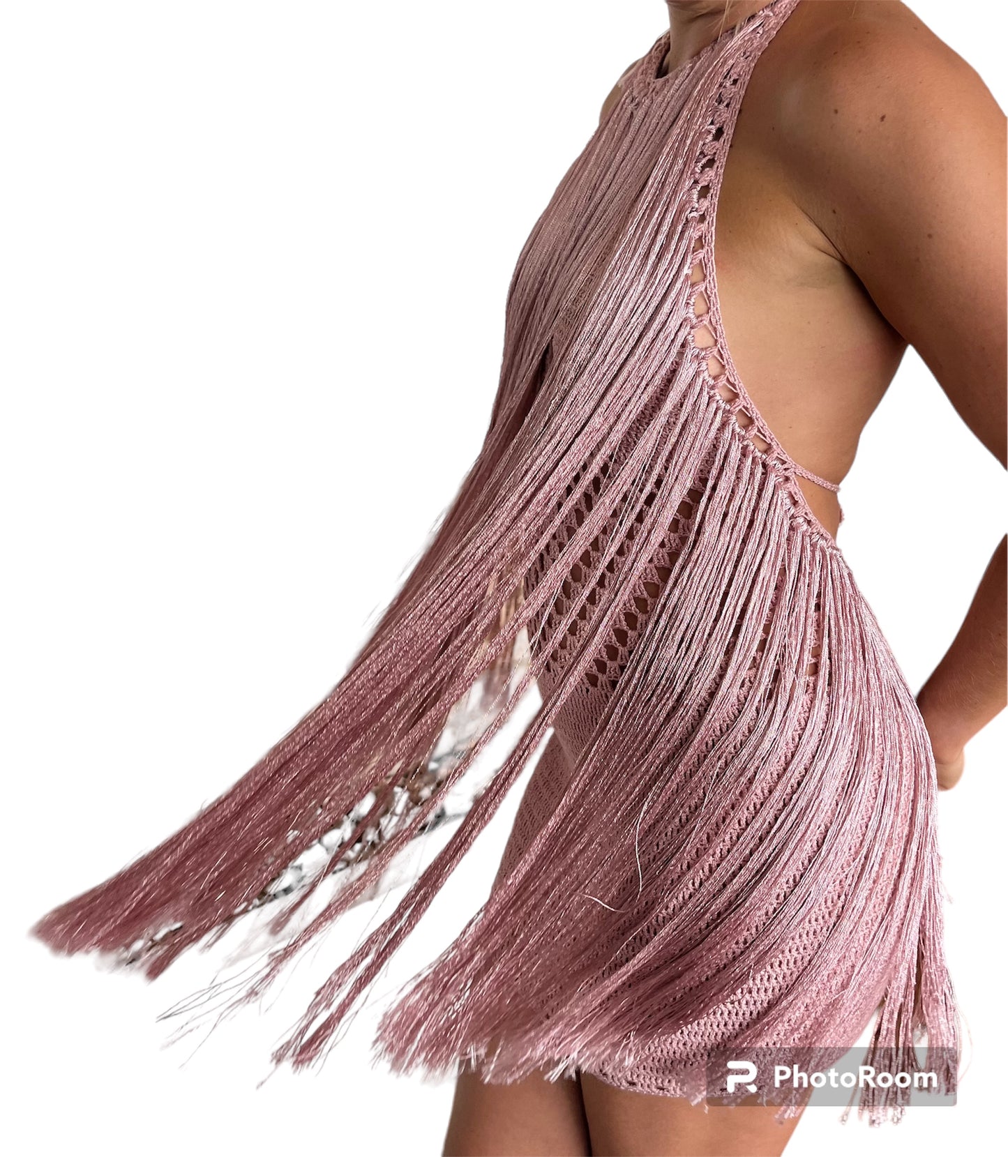Flamenco Short Dress in light Pink