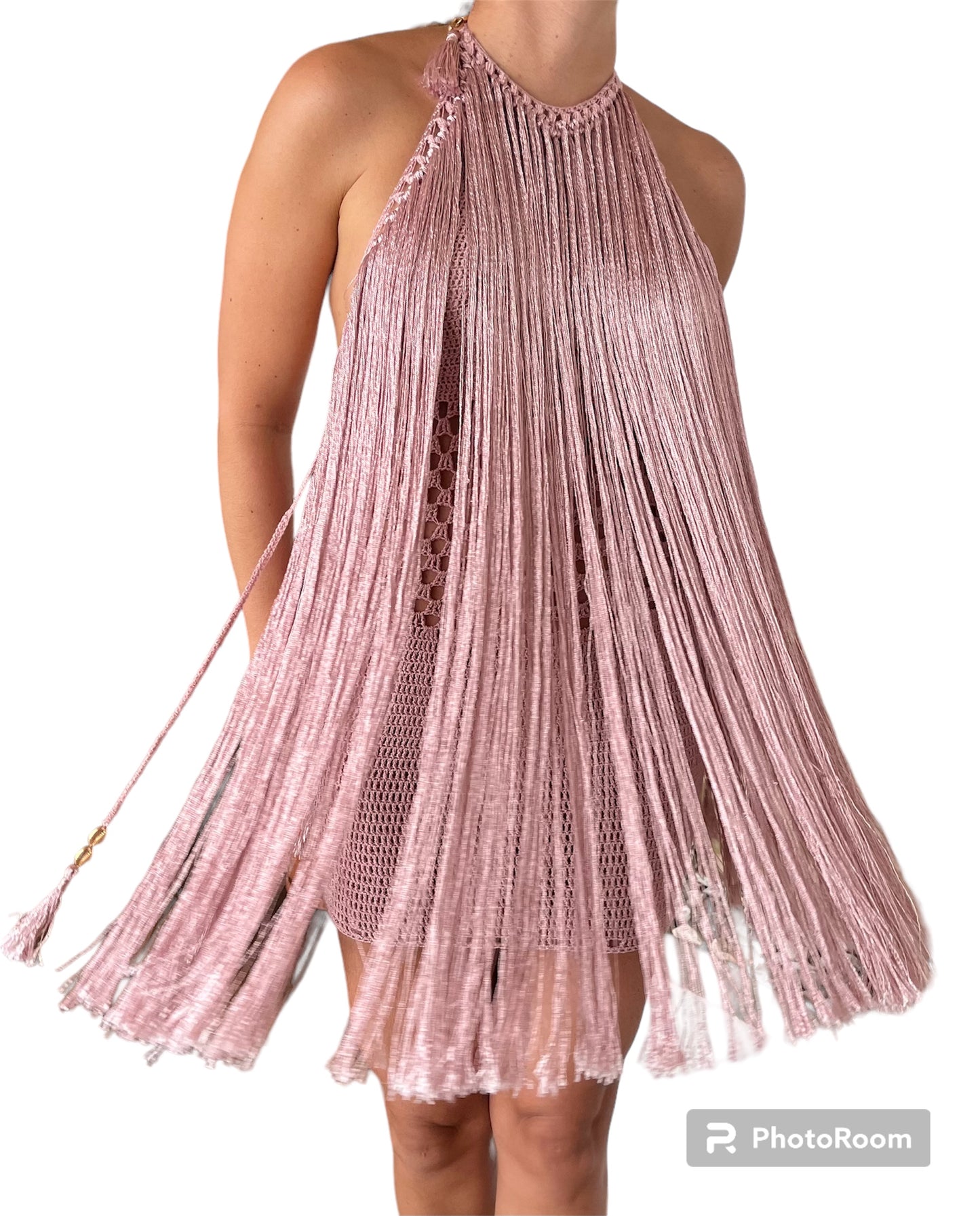 Flamenco Short Dress in light Pink