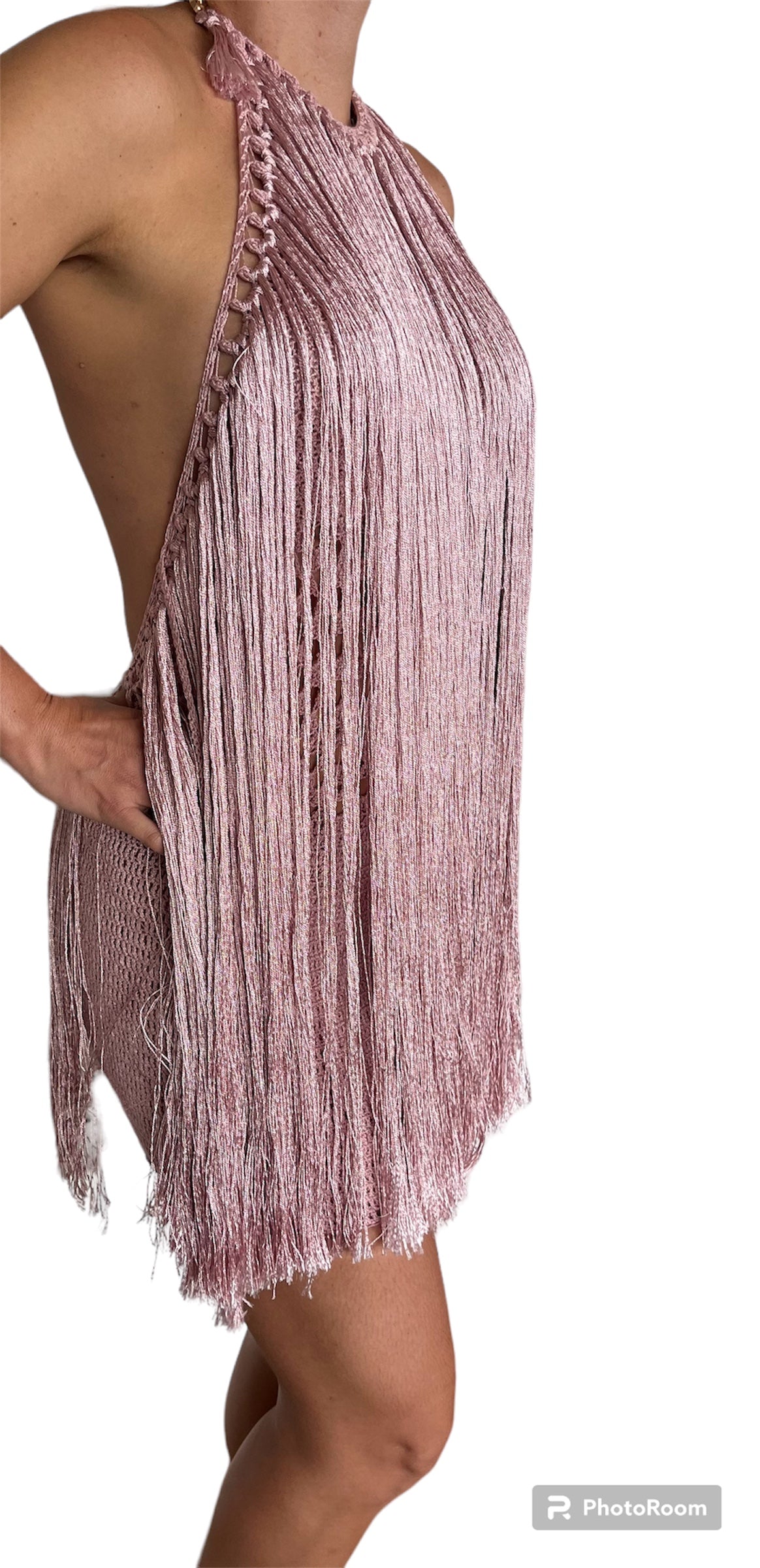 Flamenco Short Dress in light Pink