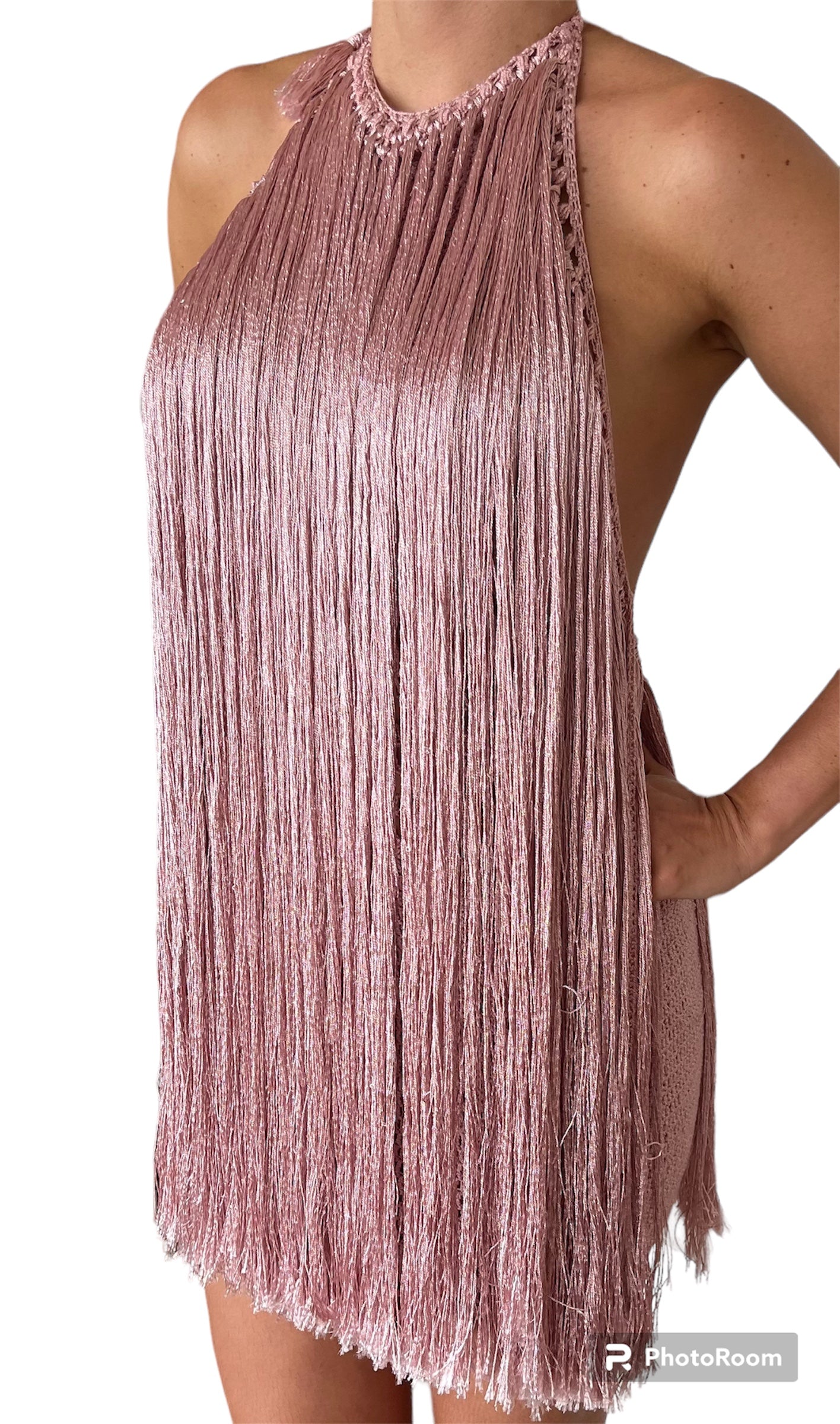 Flamenco Short Dress in light Pink
