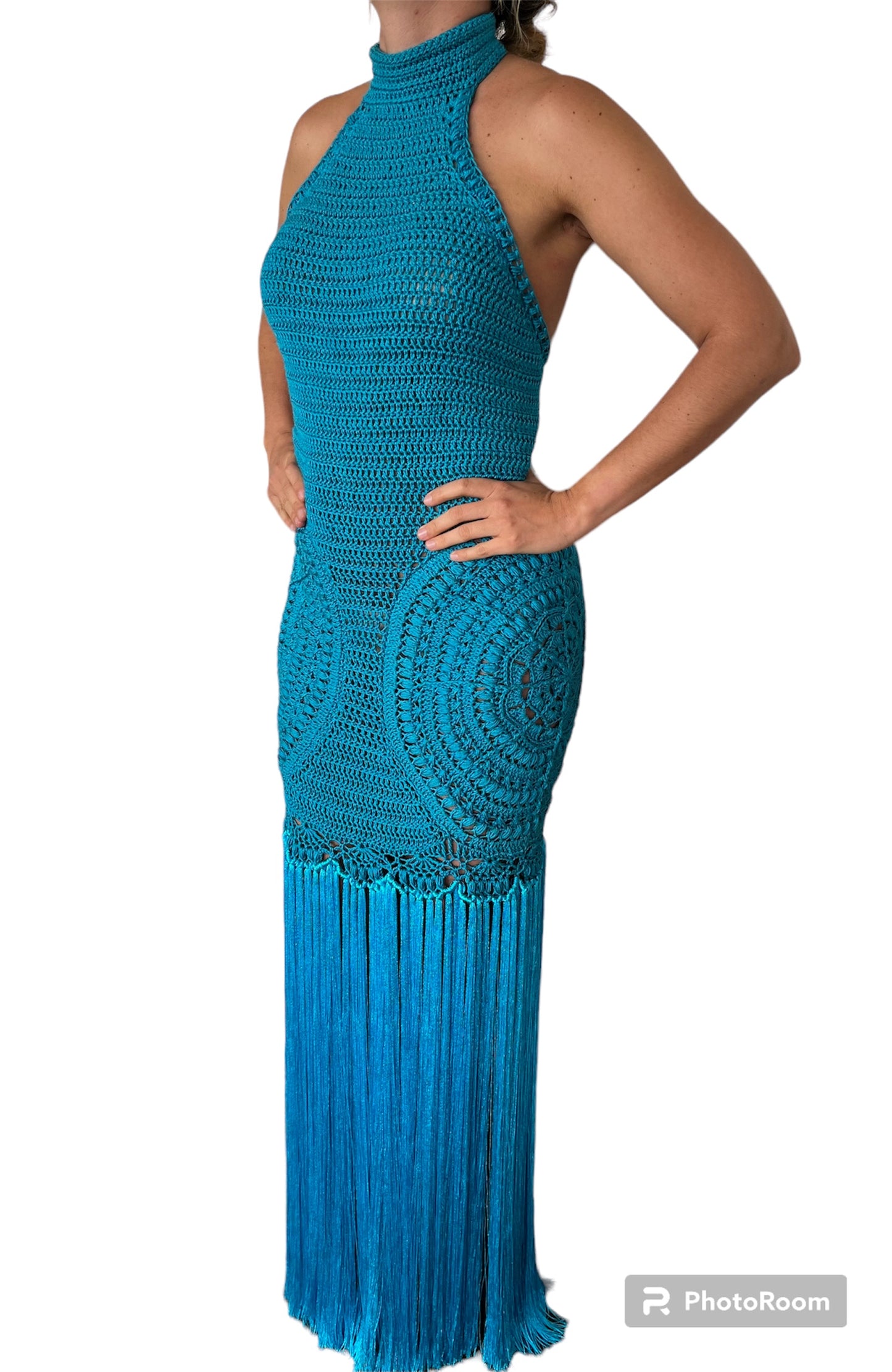 Ocean Dress in Cerulean Blue